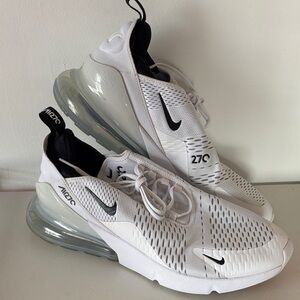 Nike Air Max 270 White and Black Shoes